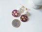 Preview: upcycling ohrringe blau gold
